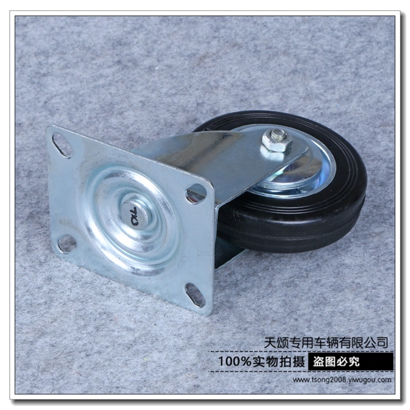 Solid rubber directional wheels, non-pneumatic tires, explosion-proof, puncture-resistant, silent elastic wheels detail image 1