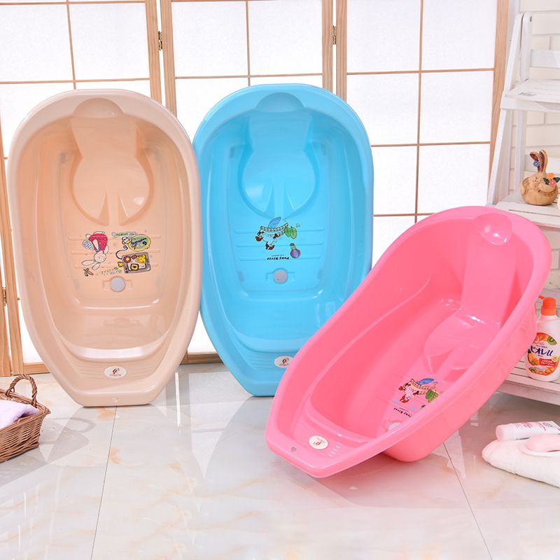 Direct sales children's bath basin, baby bath and bathing care, drainage bathtub, plastic baby bathtub 8082 Item Picture