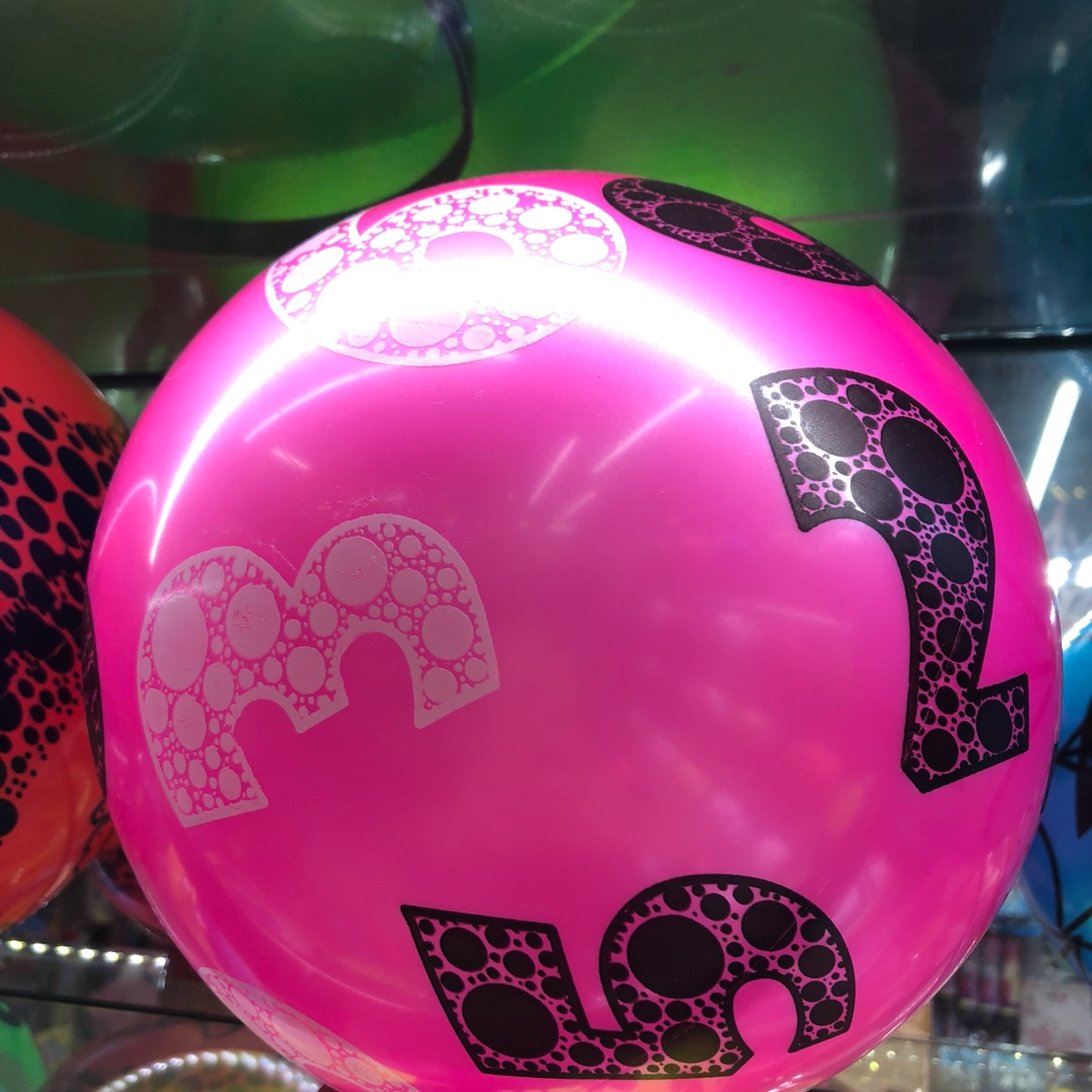 数字足球气球外观充气皮球玩具