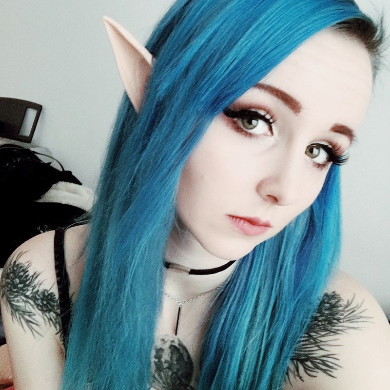The foreign trade Halloween elf ears cosplay party ball props Avatar-style latex simulation fake ears have become a bestseller undefined