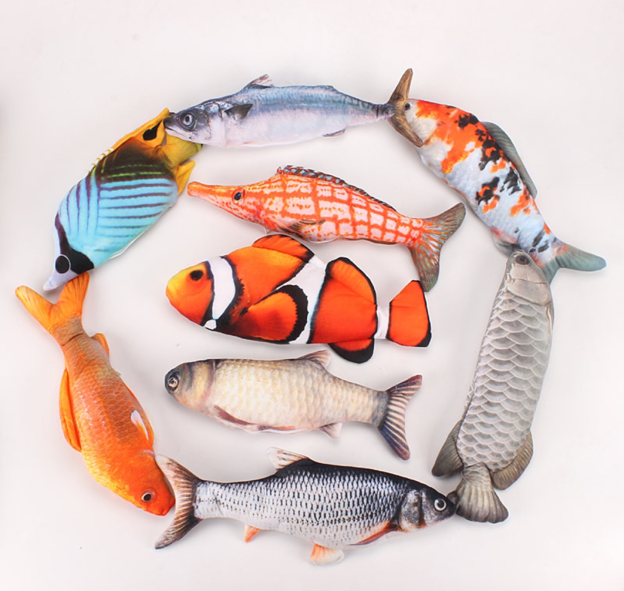 抖音网红同款电动鱼玩具会动的鱼逗猫咪跳跳鱼毛绒玩具会摇摆的鱼细节图