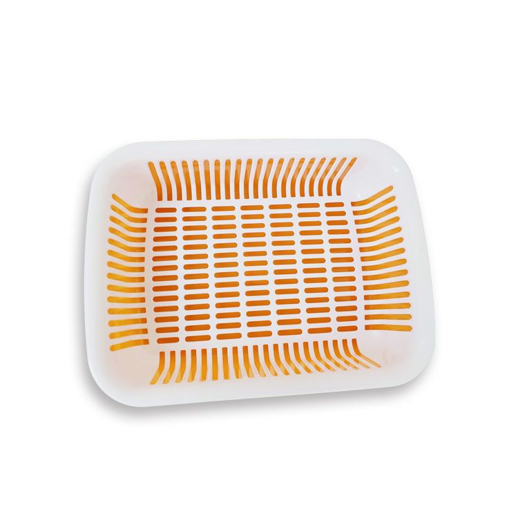 Factory direct sales of double-layer plastic vegetable washbasins, vegetable and fruit plates, drip basins, square draining baskets, 6023 Application Scenario