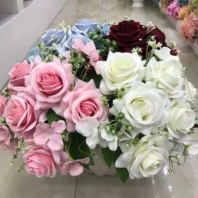 Simulated flower fake flower wholesale wedding layout site decoration thumbnail