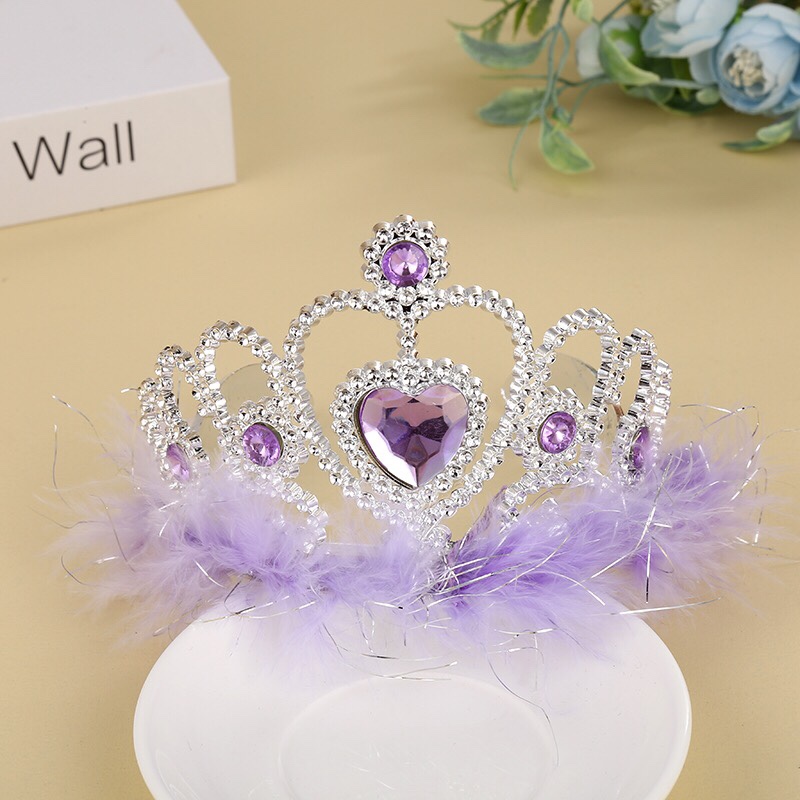 Common crown plus hair and diamond crown tiara purple crown thumbnail