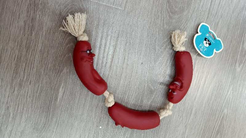 Gummy sausage toasted intestine Children pet toy is gnawing resistant thumbnail