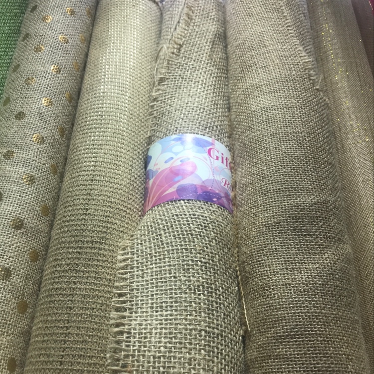 Natural linen fine linen jute roll DIY material hemp decoration