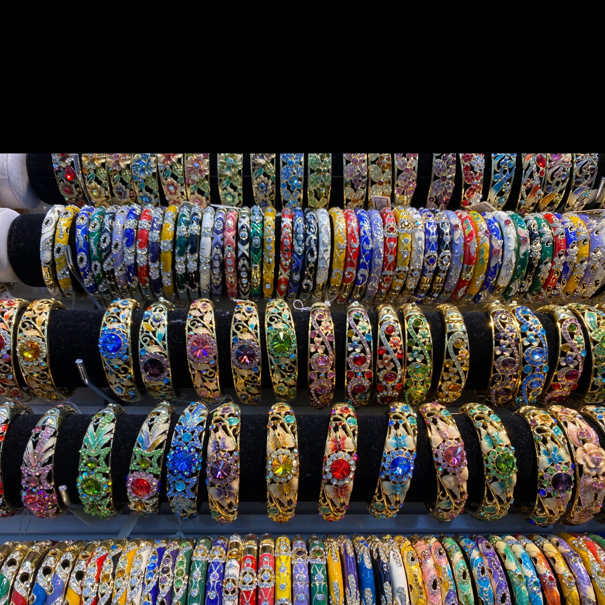 Cloisonne enamel top grade lacquer drops big wealth bracelet thumbnail