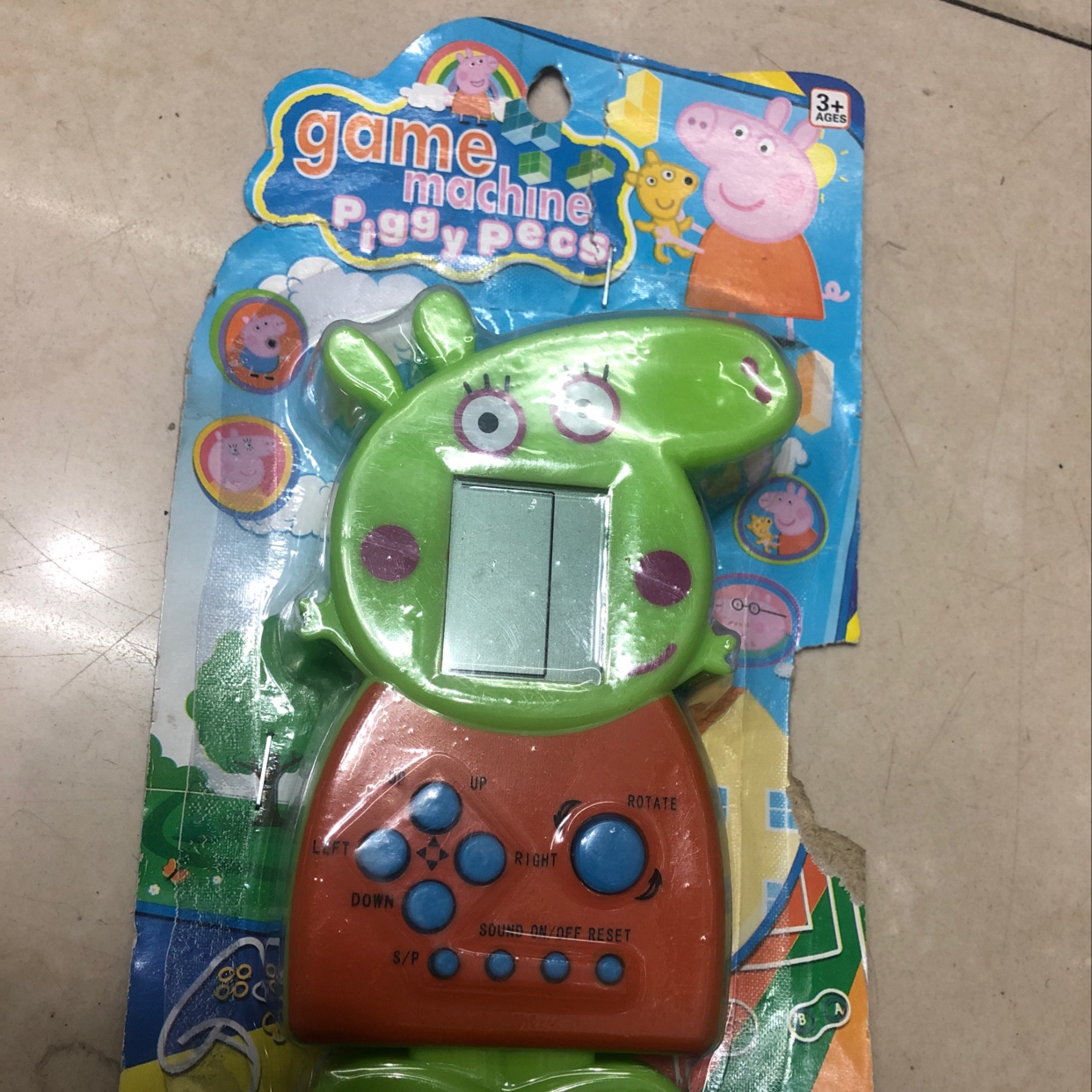 Cartoon Tetris game console handheld toys, nostalgic childhood educational toys for primary school students, mini handheld game consoles for export Specification image