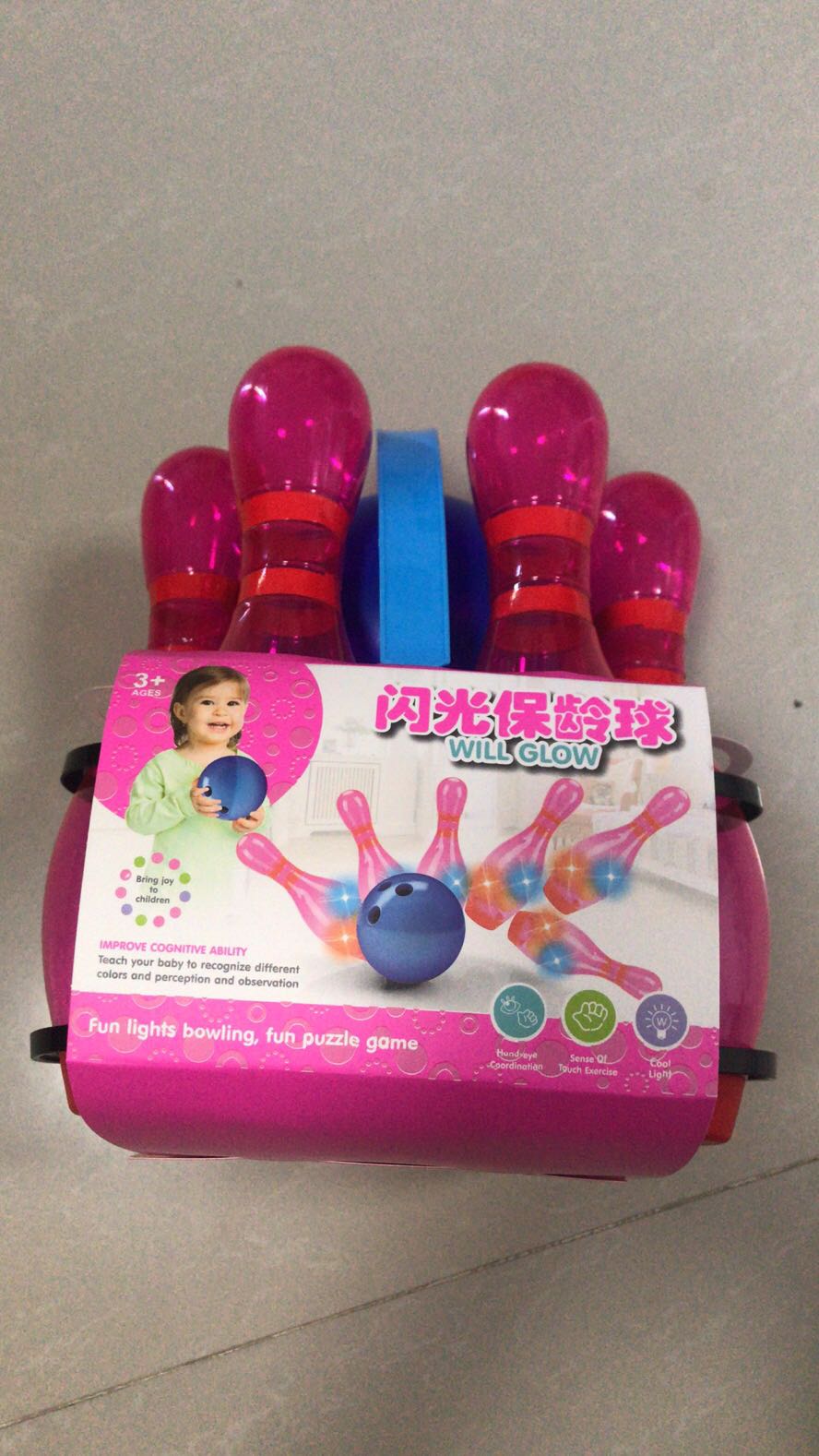 New Children's Toys Carrying Basket Flash Bowling Toys Sports, Leisure, Traditional Toys Other Sports Leisure Toys Plastic 1 Boya Toys details Picture