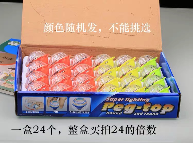 摩擦陀螺玩具儿童发光七彩旋转音乐闪光新款魔幻电动炫彩幼儿按压指尖国峰玩具详情图9