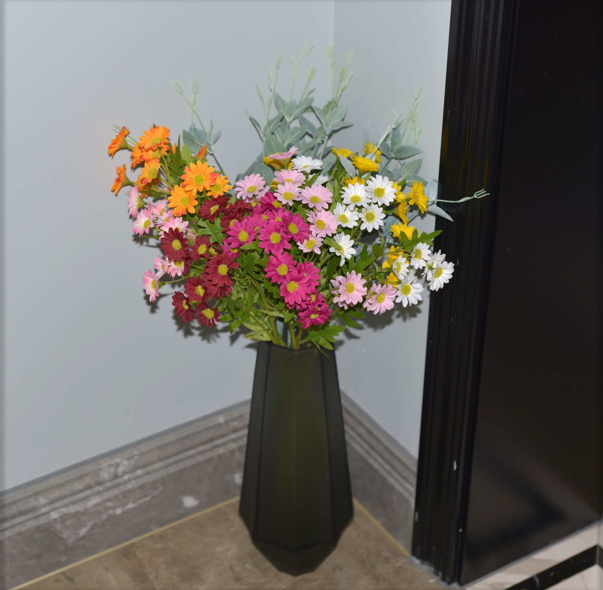[Spot] Medium pole single chrysanthemum mixed color mixed batch of 63cm medium pole chrysanthemum single vase arranged in a floor vase for home decoration thumbnail