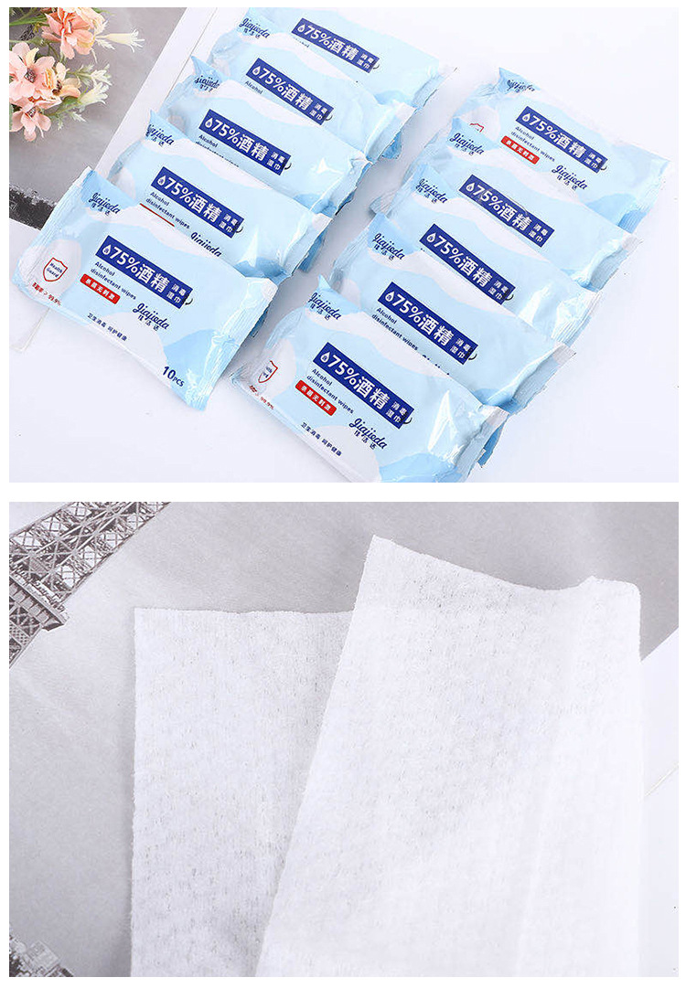 5 packs of alcohol-based disinfectant wipes, 10 packs of English version sterilizing and disinfecting wipes, disposable portable wet wipes wholesale. Order one for 5 packs with shipping Application Scenario