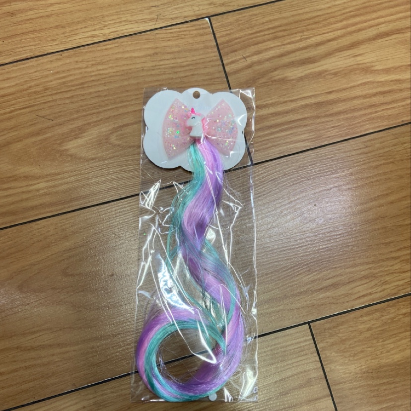 Children's unicorn wig clips