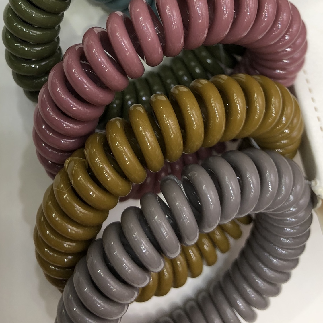 电话线马卡龙色复古v