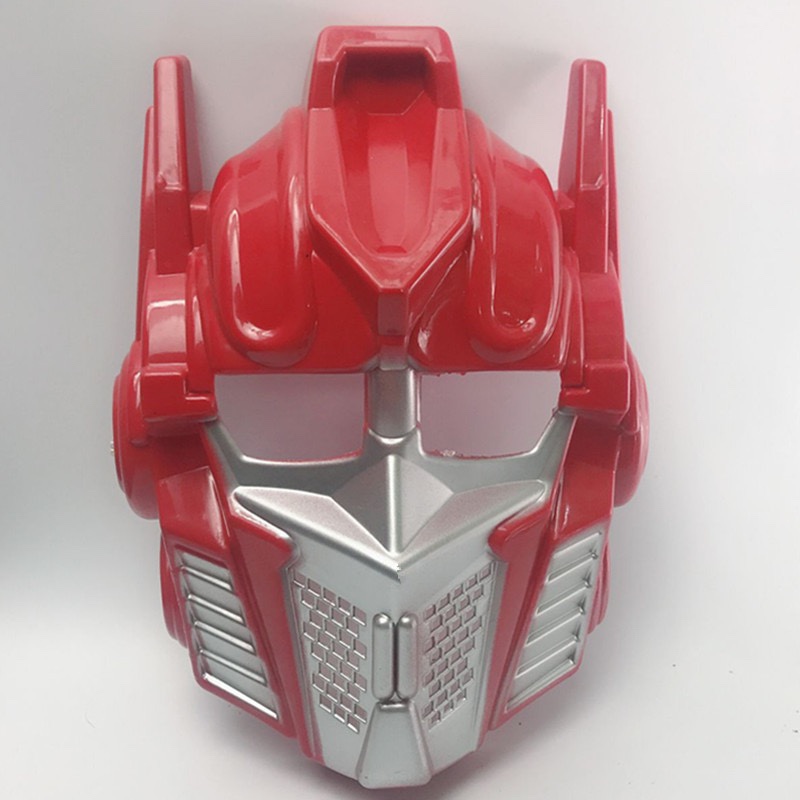 儿童万圣节面具钢铁侠 变形金刚 复仇者联盟英雄面罩白底实物图