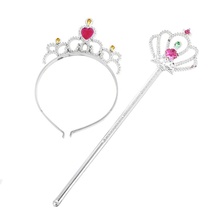 Crown plus Magic Wand set Large Princess set crown