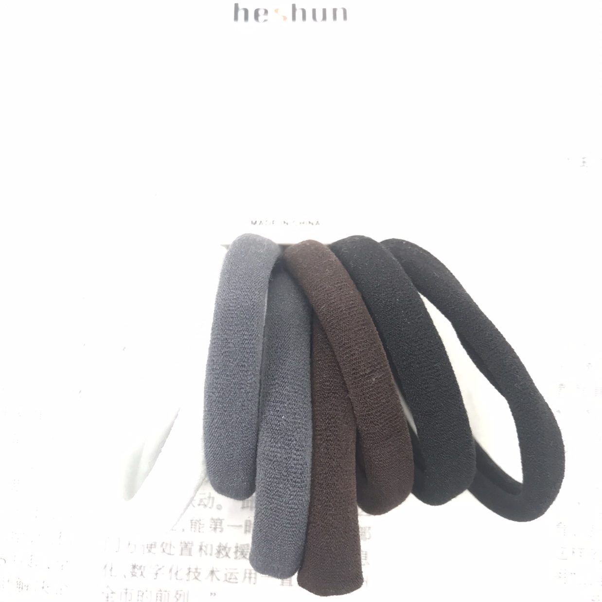 Head rope towel ring Korean version of simple hair rope rubber band hair plain color thumbnail