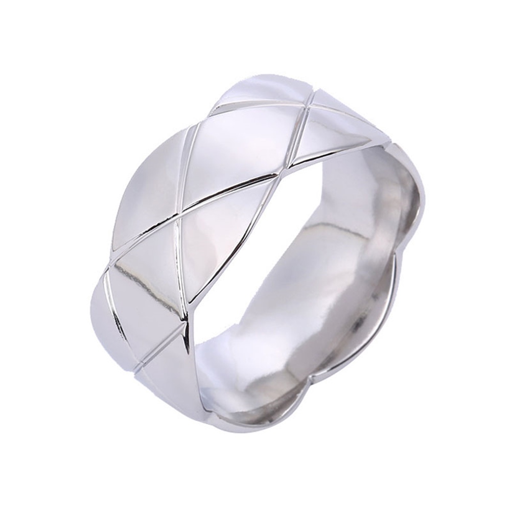 Hot style chic stainless steel ring white thumbnail