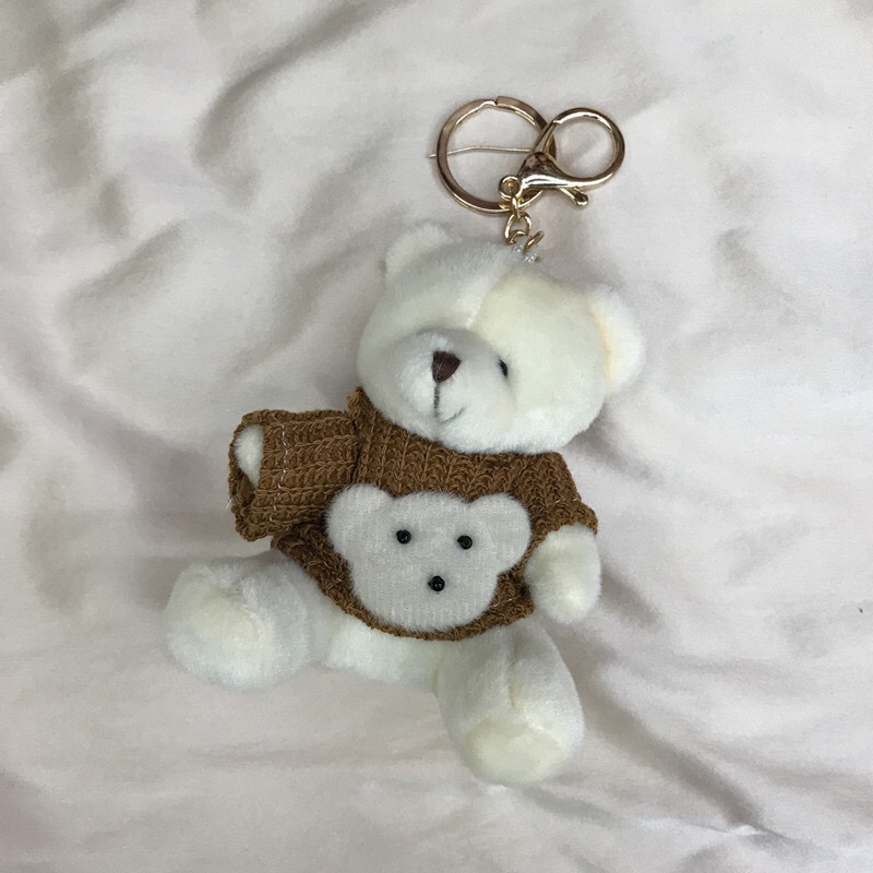 Factory direct sales of couple bear plush toys, dolls, creative keychains, bags, Korean-style pendants, flower bouquets and gift boxes undefined