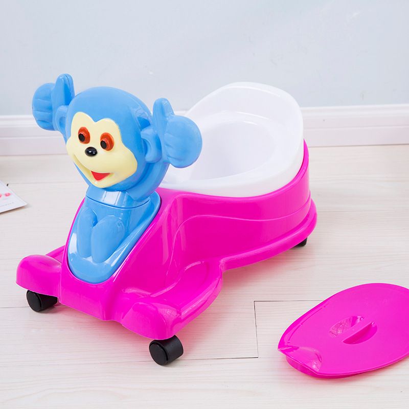 In-stock children's toilet, cartoon plastic baby toilet bowl, portable for boys and girls, 8067 details Picture