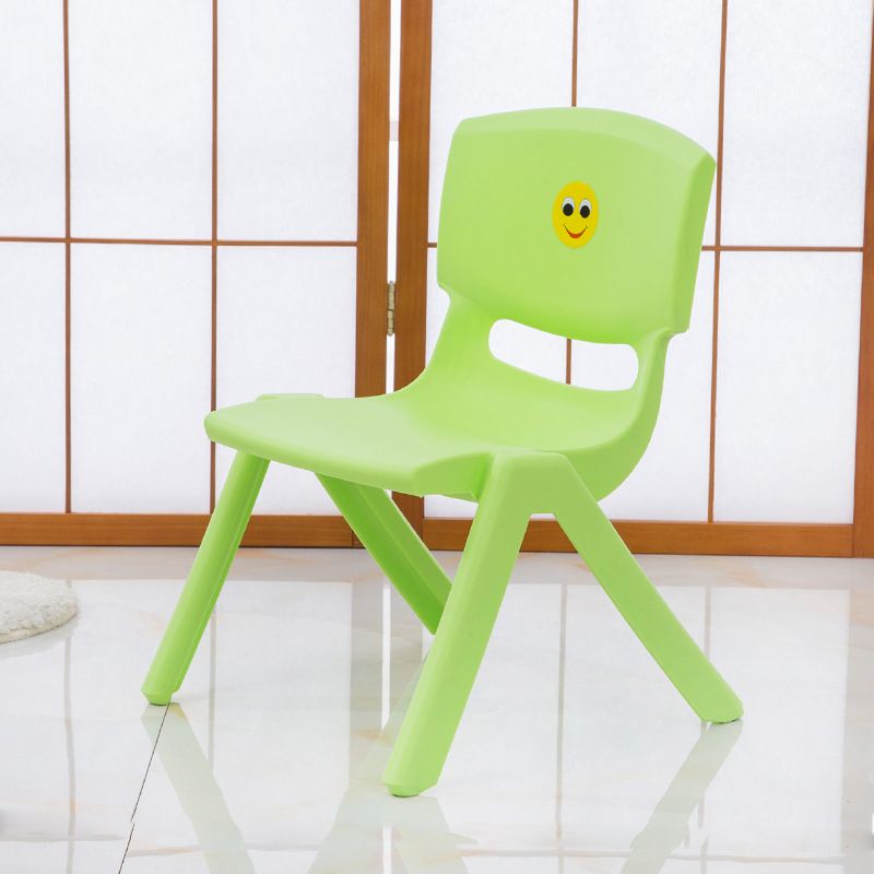 Direct sales children's backrest chair, plastic seat chair for kindergarten babies, anti-slip reinforced, multi-color backrest chair 8211 Application Scenario