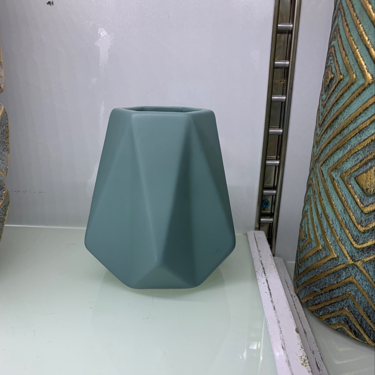Small vase with sharp corners