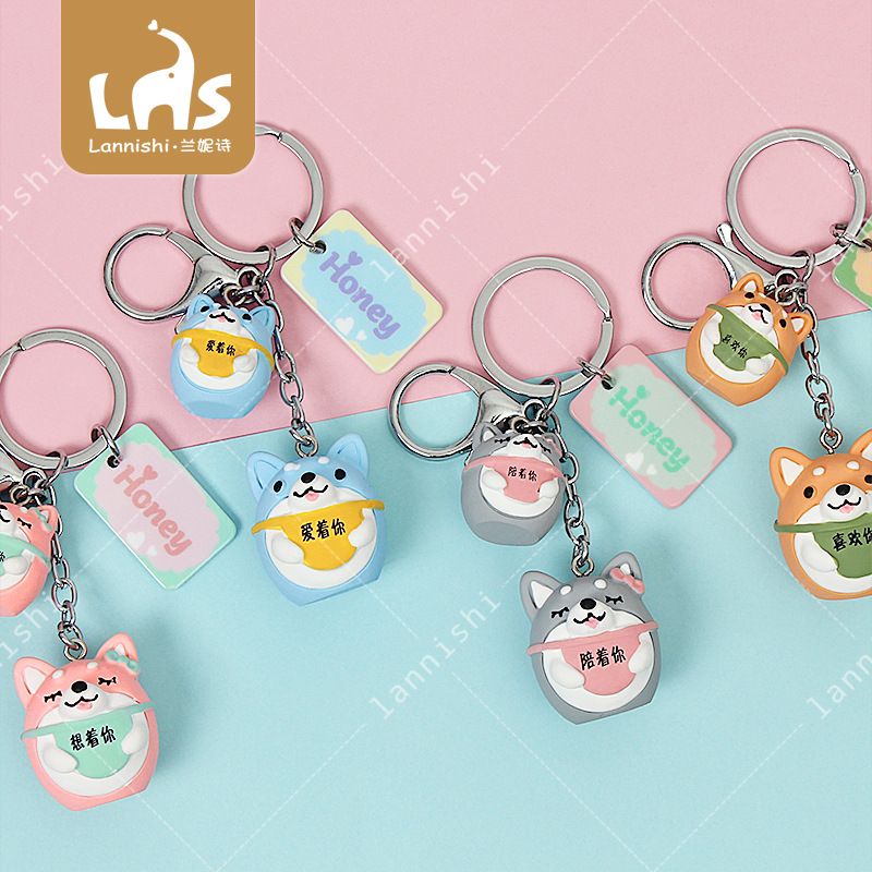 【 New Release 】 Premium resin acrylic keychain pendants, small and medium-sized husky baby pendants in stock at street stalls