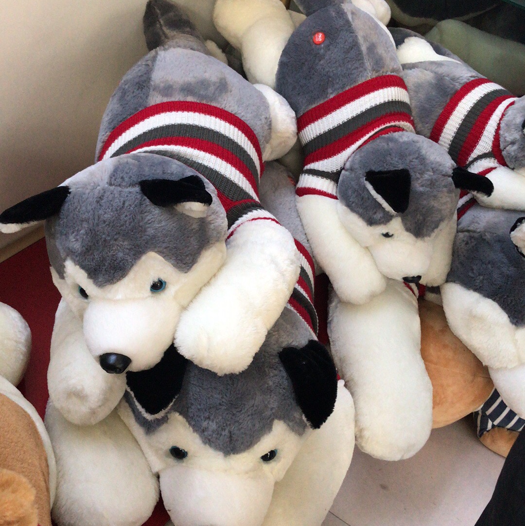 Dream plush toy factory direct sales climb posture sweater Husky No. 4 throw pillow doll boutique doll thumbnail