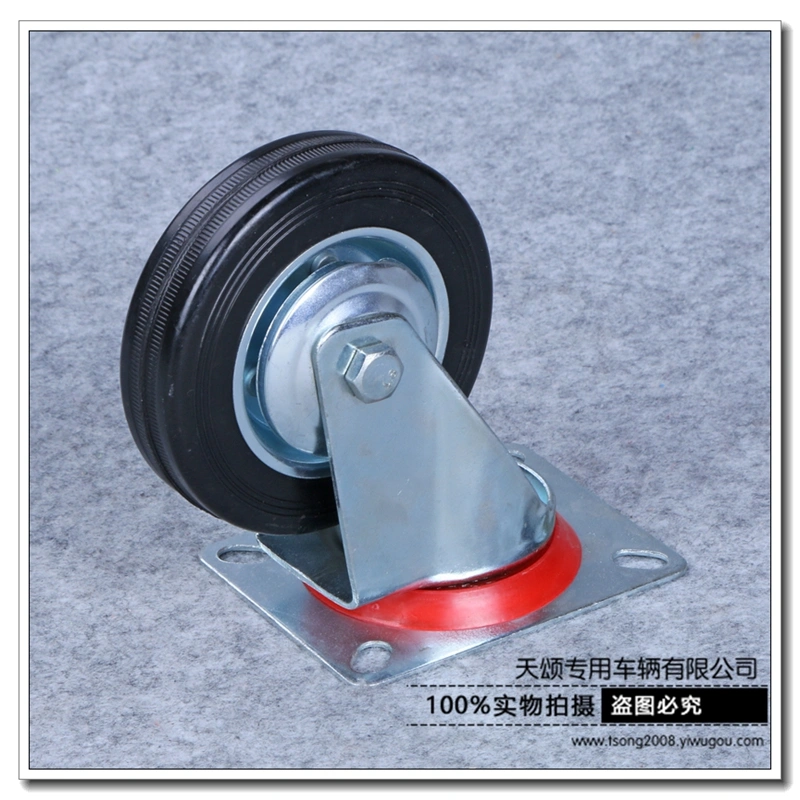 Solid rubber directional wheels, non-pneumatic tires, explosion-proof, puncture-resistant, silent elastic wheels detail image 3