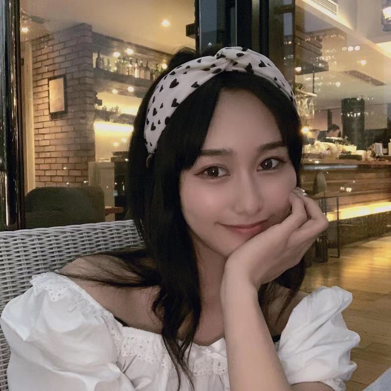 Japanese-style cute girl hair clips, heart-shaped hair bands, cross hair ties, hair accessory edge clips, Korean hair clips, headwear clips