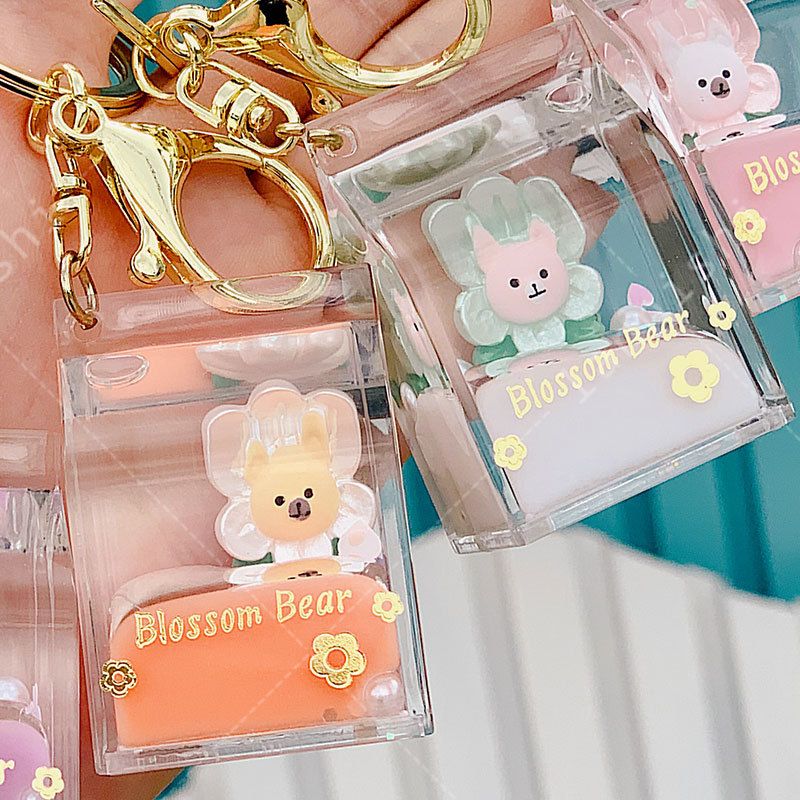 Lanny poem creative gift car accessories milk box into the oil buckle - flower bear boutique spot hot Specification drawing