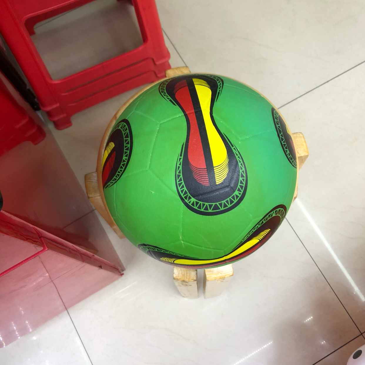 5号花足球透明气球独角兽花纹图案皮球玩具