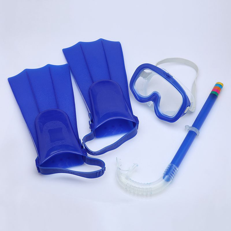 Manufacturers direct children's diving goggles snorkeling three - set tube flippers thumbnail