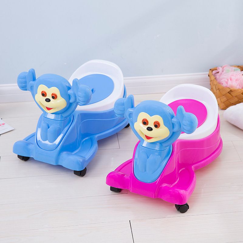 In-stock children's toilet, cartoon plastic baby toilet bowl, portable for boys and girls, 8067 Item Picture
