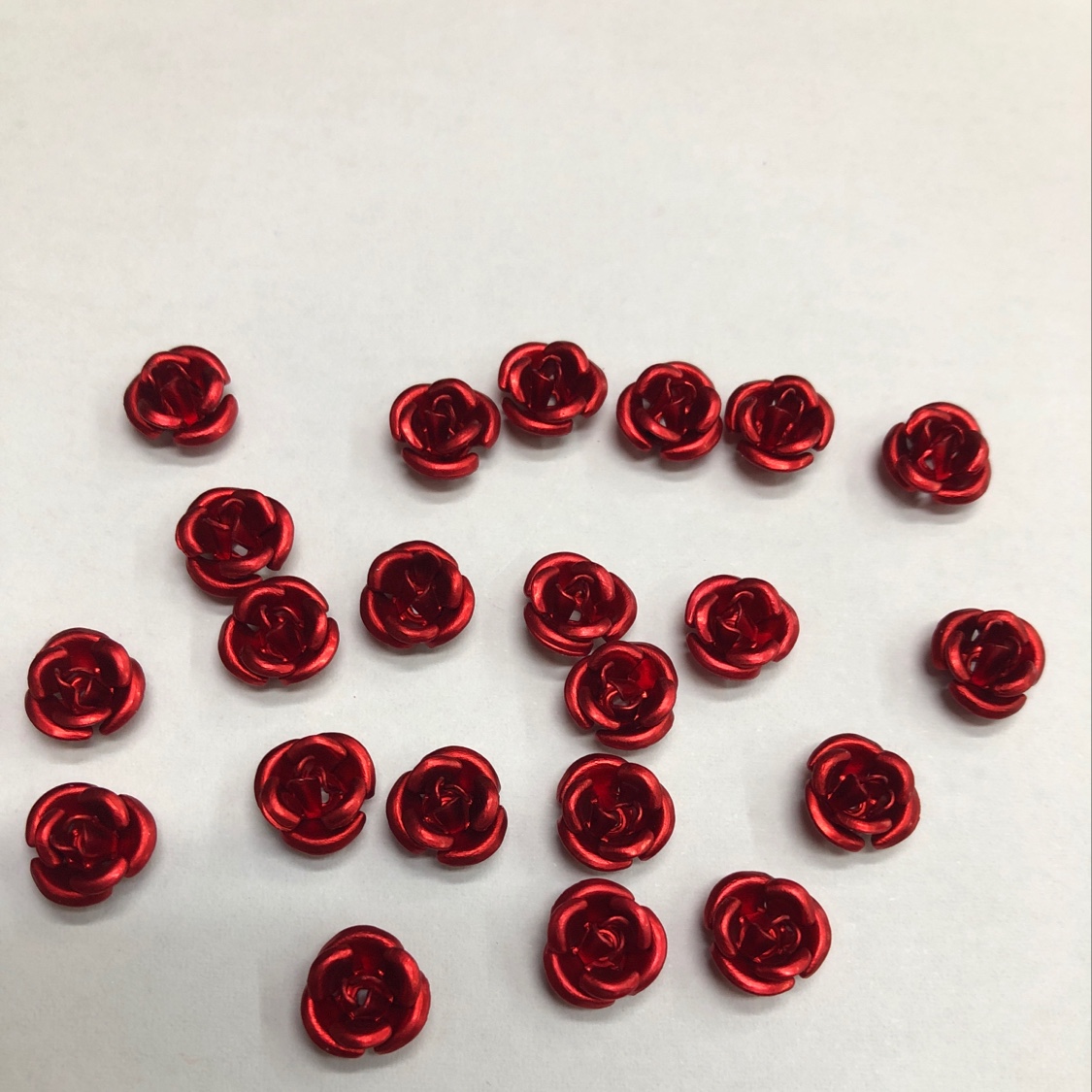 义乌市稠城姿英饰品配件商行韩版玫瑰花8mm三瓣28#色