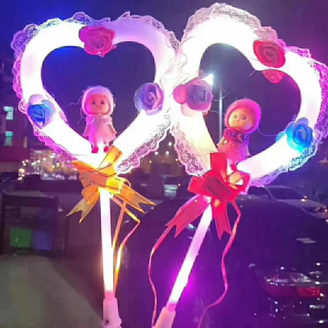 三节手柄大桃心棒装五号电池