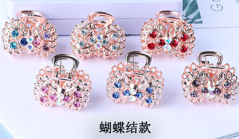 网红抓夹发夹小号刘海夹子发饰发卡合金水钻顶夹