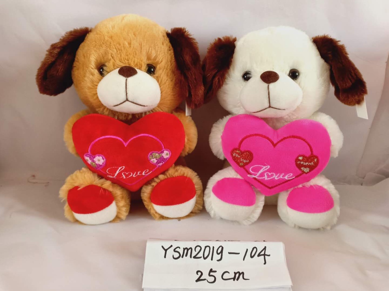 Soft toys cuddle dogs give children toys.