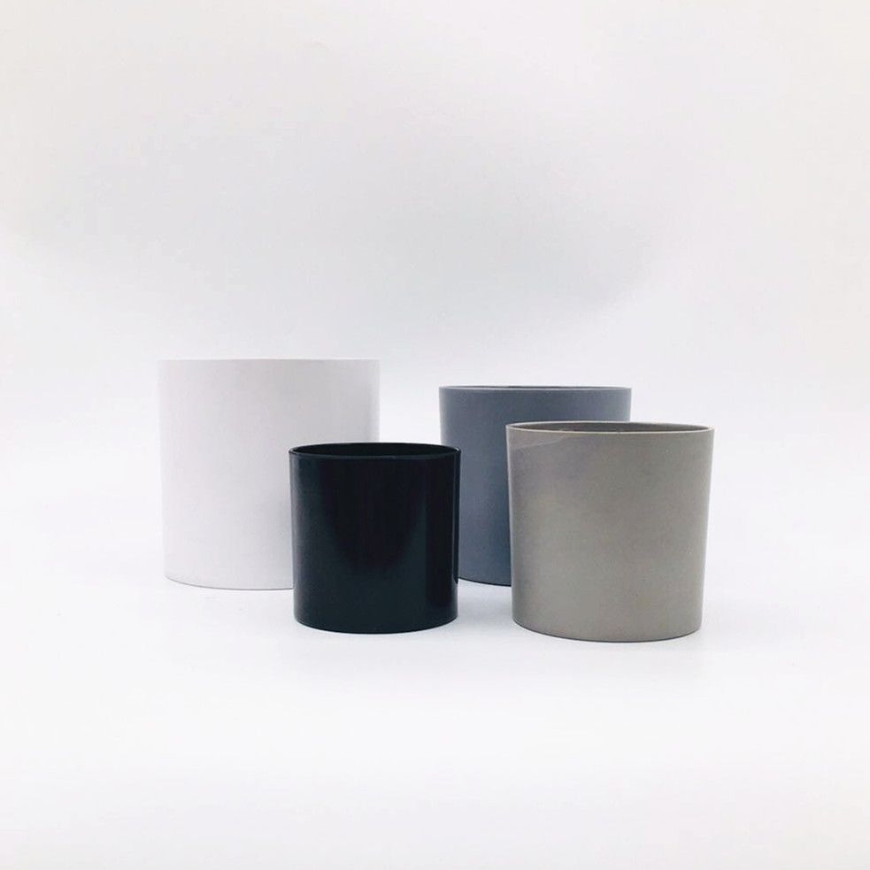 Factory direct sales of plastic flower POTS Y1809 cylindrical melamine flower POTS, plastic flower POTS imitating ceramic flower POTS details Picture