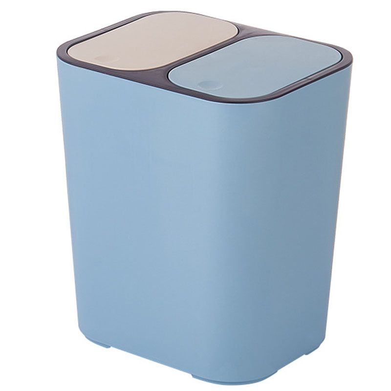 Direct-sale trash cans with dry-wet separation, creative LIDS for household kitchens and living rooms, Shanghai press-type small garbage bins Item Picture