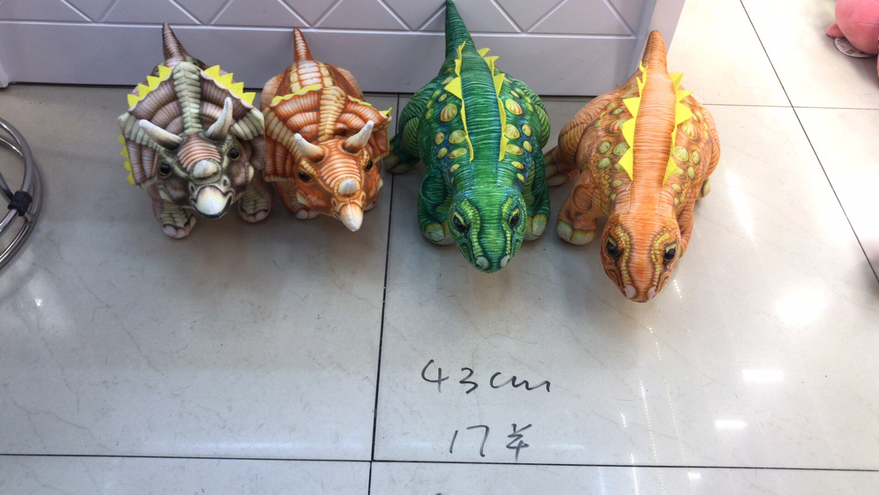 Direct sales of high-quality plush toys made of realistic large dinosaurs from the manufacturer