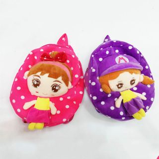 Plush cartoon children's 2020 autumn and winter new schoolbag, kindergarten kids, baby girls' bag, cute backpack, casual details Picture