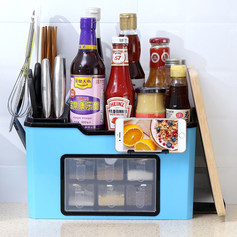 Direct sales kitchen shelves, seasoning bottles, seasoning racks, knife racks, multi-functional tools, household items, chopsticks Application Scenario