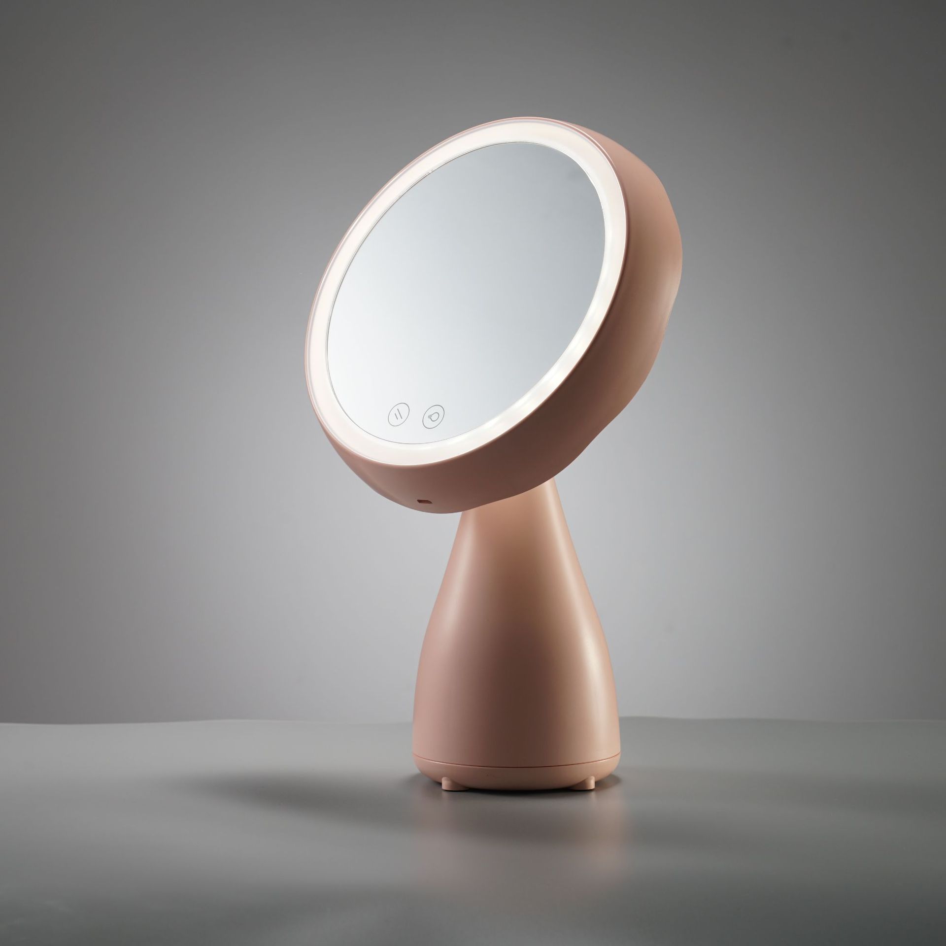Direct selling desktop LED makeup mirror with lamp Dormitory table lamp rechargeable folding mirror creative mirror with lamp mirror retail undefined