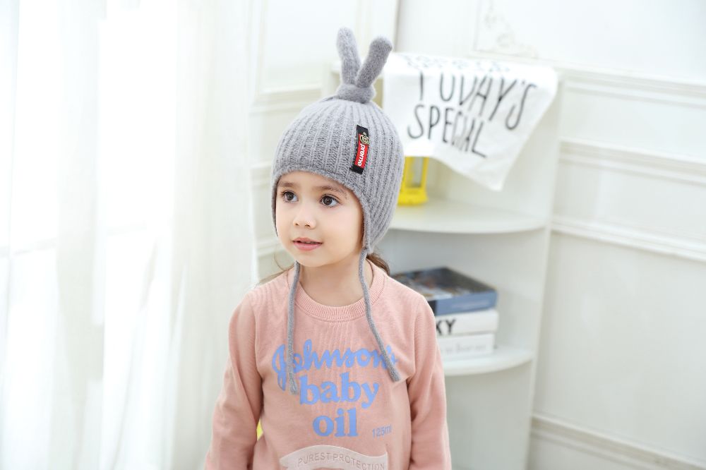 义乌好货 秋冬宝宝毛线帽子儿童加绒1男童女2女孩3韩版潮针织帽子详情图2