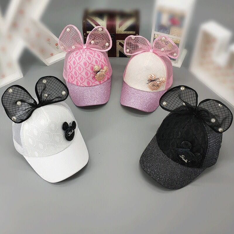 义乌好货 女童网眼夏季女孩鸭舌帽遮阳帽子夏天宝宝儿童防晒款详情图1