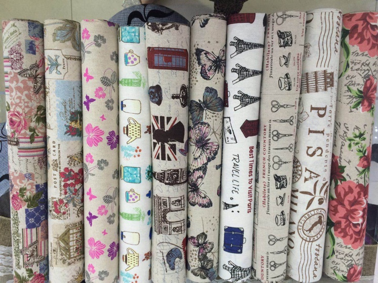 New cotton printed jute  decorative roll