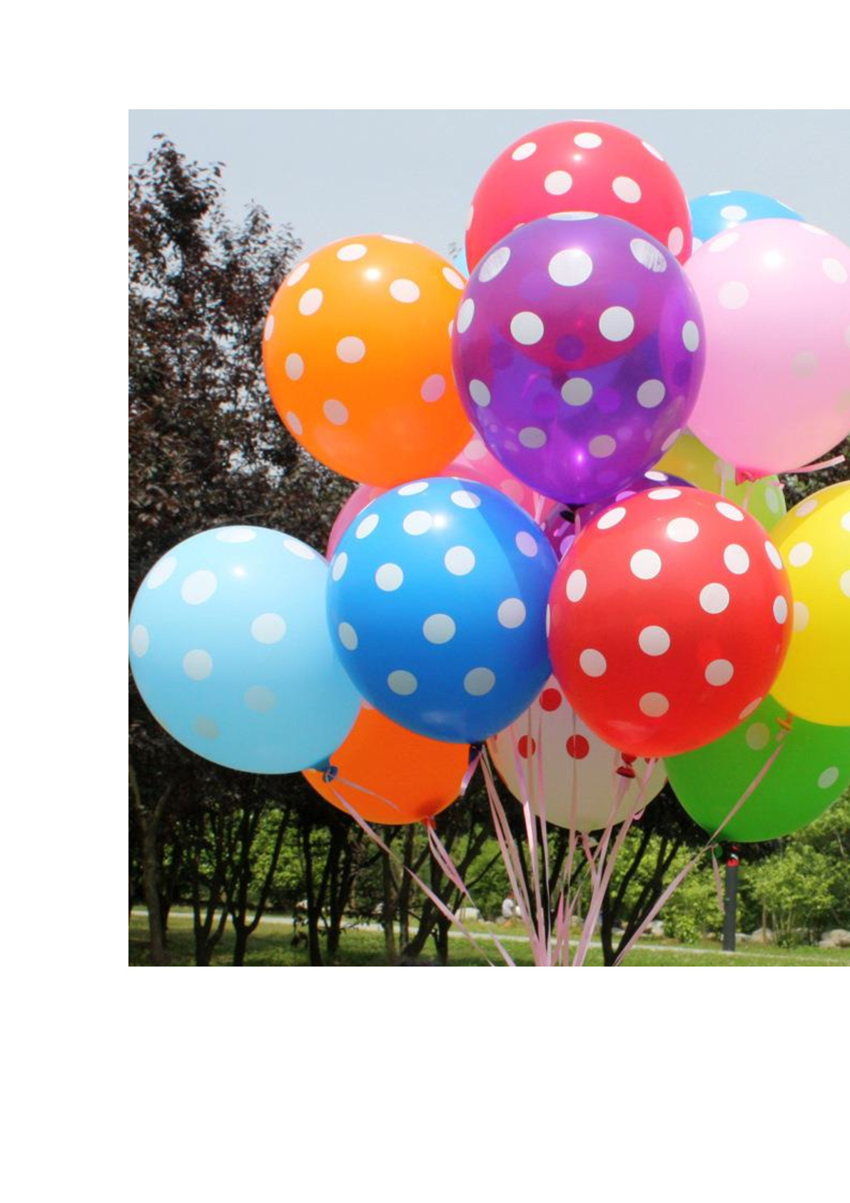 12-inch thickened polka dot latex balloons for opening, wedding, birthday party decoration, polka dot floating air balloons 1 pic 1