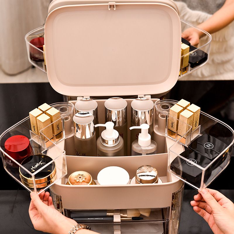 Direct sales cosmetics storage, plastic cabinet rack, drawer, multi-layer skin care product type storage rack, jewelry table, plastic box 1003, no mirror details Picture