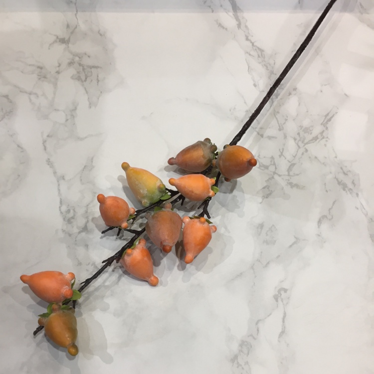 新款仿真果枝牛奶果果实树枝假花摆件仿真花客厅装饰摆设花落地干花厂家直销